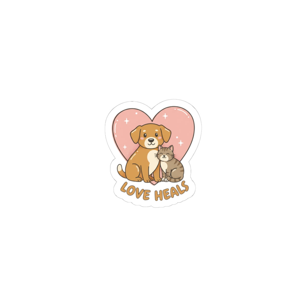 Minimal Pet Outline Kiss-Cut Stickers | one-line pet art, pet outline design
