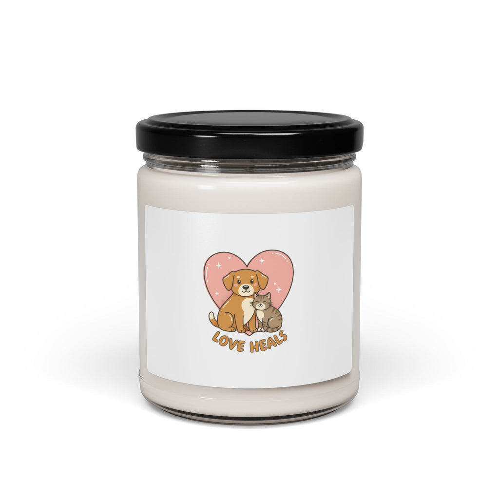 Minimal Pet Outline Candle | Soy Candle with Simple Cat Dog Line Art