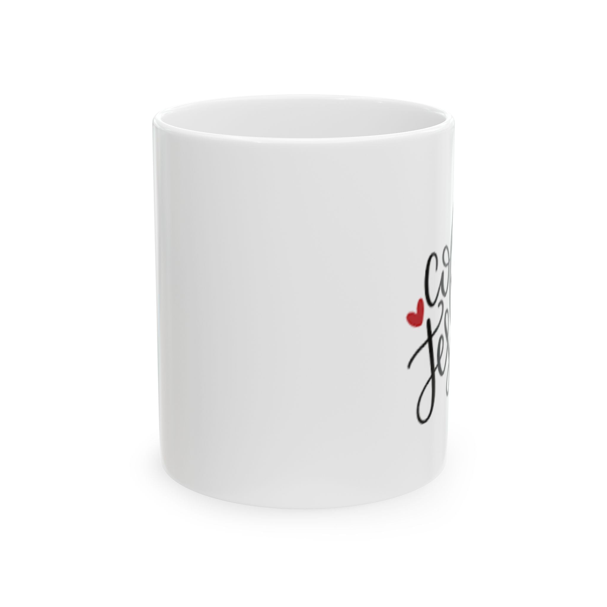 Ceramic Mug — Cute Jesus Script Design (11oz & 15oz)