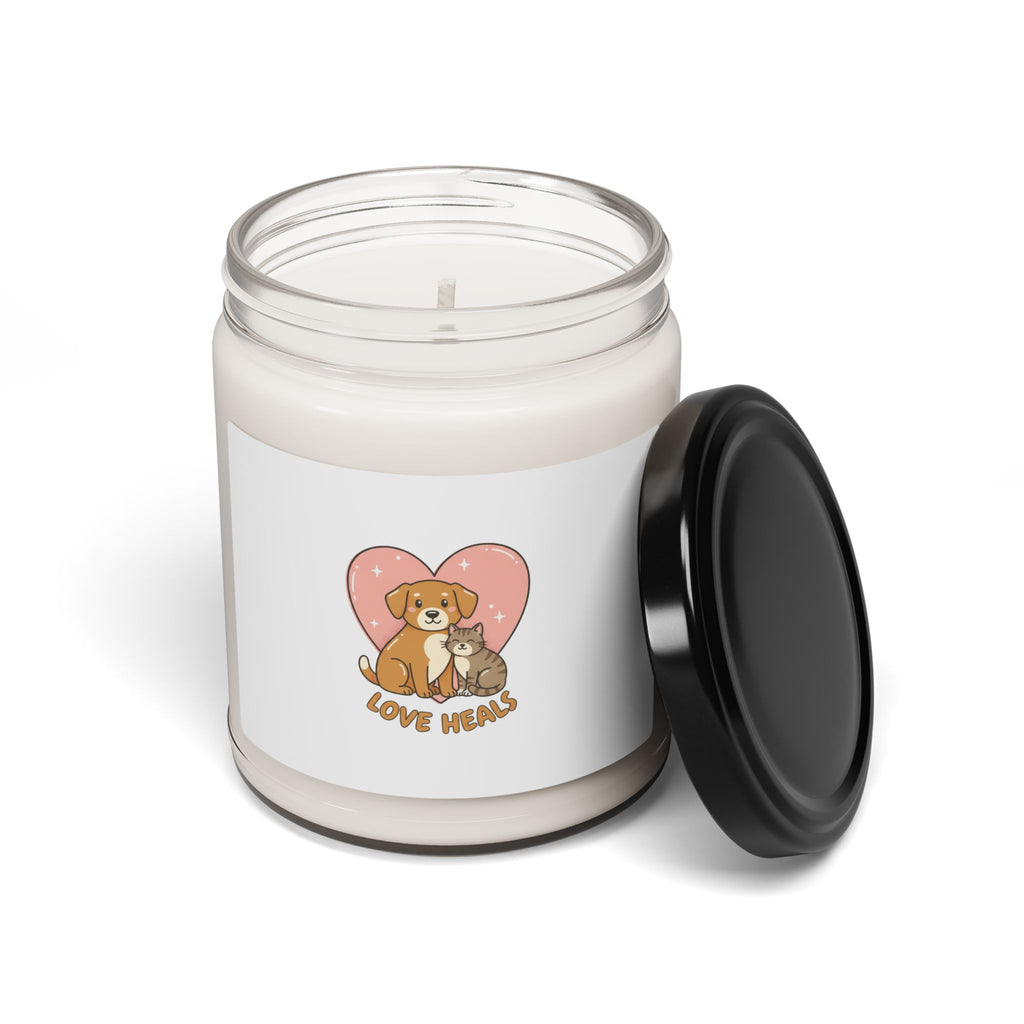 Minimal Pet Outline Candle | Soy Candle with Simple Cat Dog Line Art