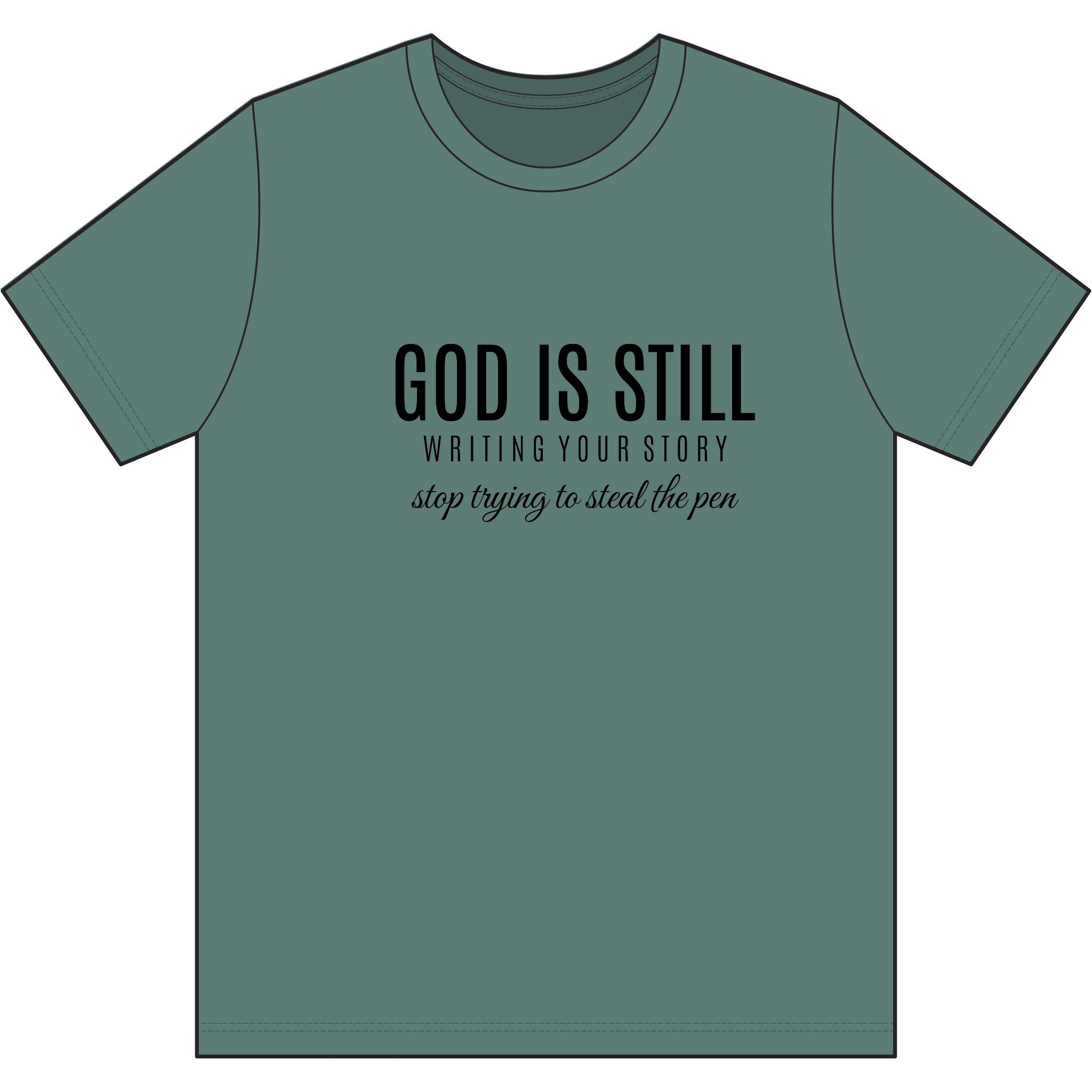 Writing your story T-Shirt — "Prints Made With Love" Minimal Graphic Tee