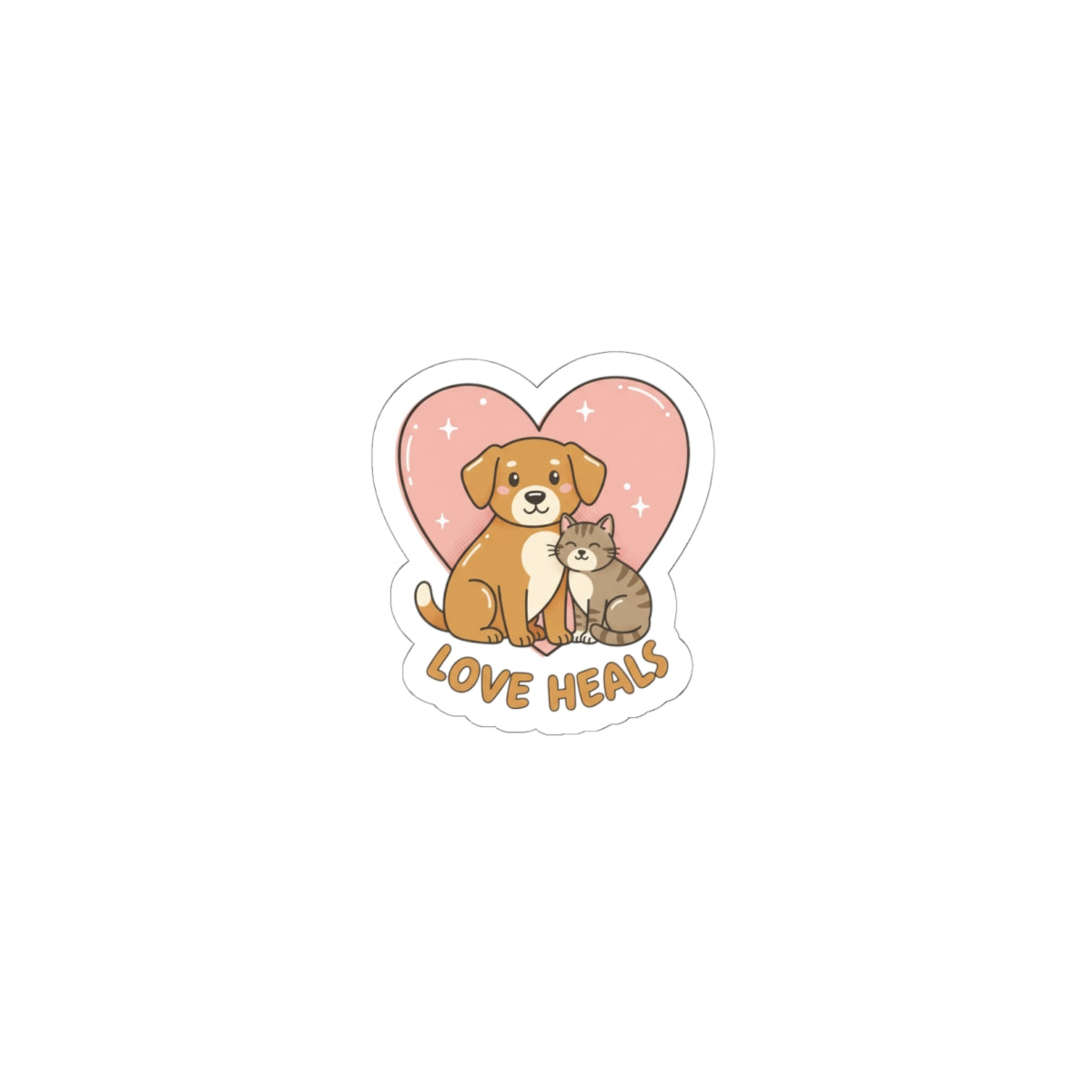 Minimal Pet Outline Kiss-Cut Stickers | one-line pet art, pet outline design